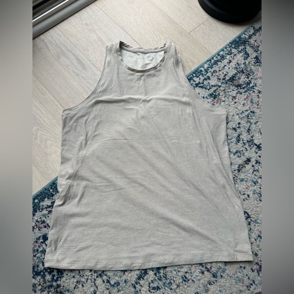 Outdoor Voices Light High Neck Tank Oatmeal